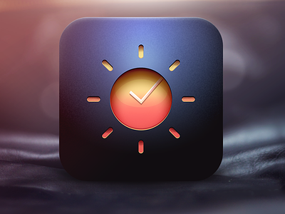 Brand New Day app clock day flat icon ios iphone skeuomorphism sun ui user interface watch