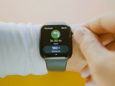Komoot app for Apple Watch. Real product implementation activity analytics apple watch dashboard fitness interaction komoot navigation product design running smart watch stats swift ui ux watch os wearable workout x code xcode