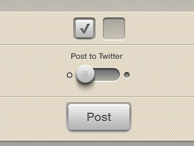 BA controls app application button check checkbox control controls ios iphone post switch twitter ui