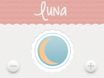Luna app application button controls ios iphone luna moon ui