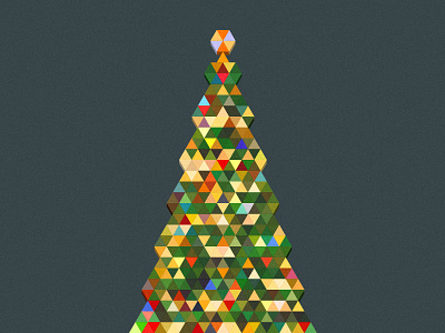 Christmas Treeangle christmas flat pixel tree triangle