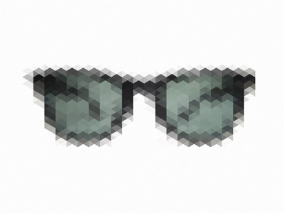 RayBan glasses noise pixel rayban rectangle texture triangle
