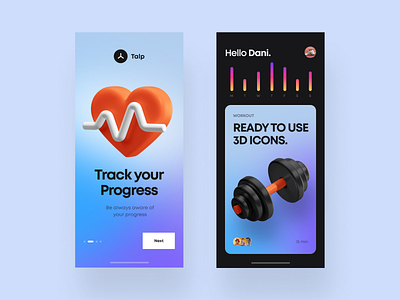 3D Icons / Fitness Pack