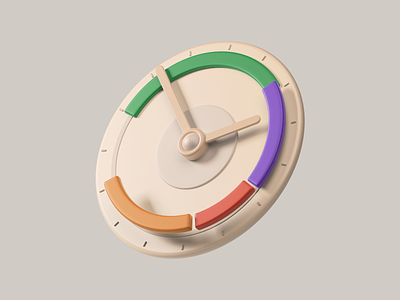 3D Icon / Time Management 3d 3dicon 3dillustration 3dmodeling c4d cinema4d colors design icons illustration ui