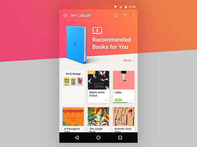 Reader App android app books interface main mobile reader