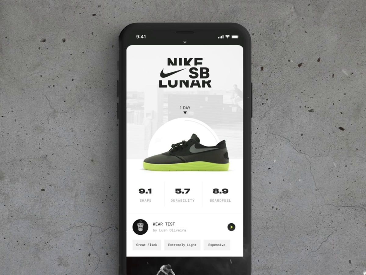 Sb app. Nike SB app Trick Map.