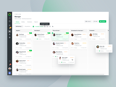 Kanban Board -  Manage Candidates