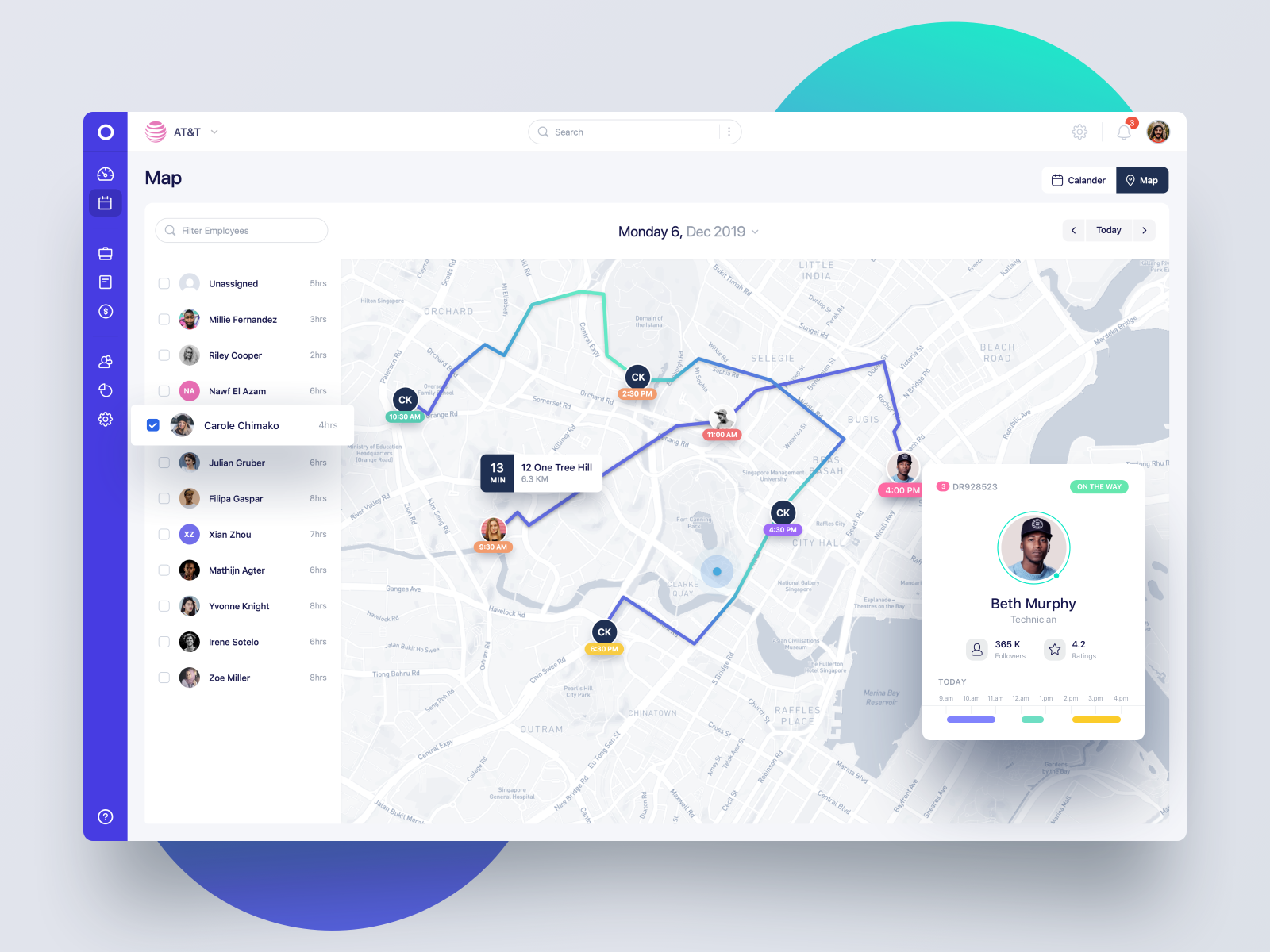  Map  View Fleet Tracking App by Stead on Dribbble