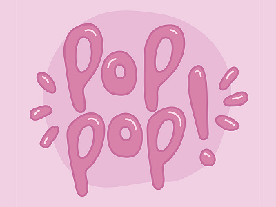 Bubblegum Lettering bubble bubblegum community lettering pink pop