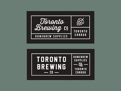Toronto Brewing Co Woven Label