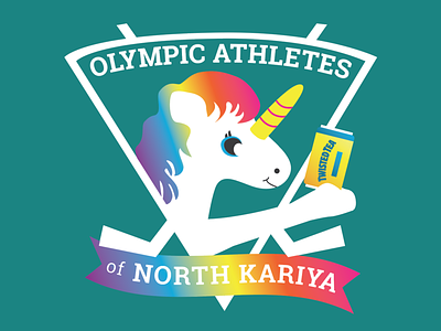 Olympic Athletes of North Kariya design graphic design hockey illustration shirt design sports vector