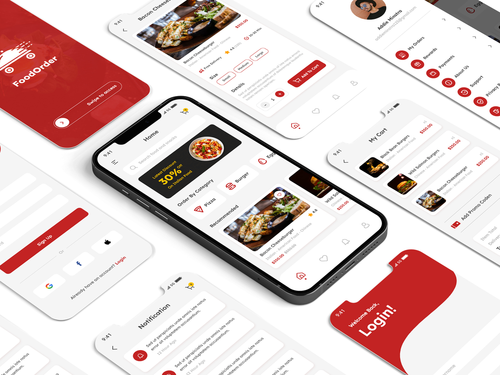 Food Delivery UI by Codeash Infotech on Dribbble