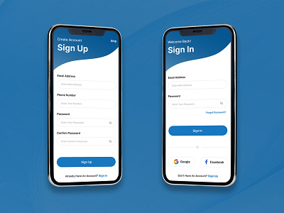 Login Sign Up UI Design