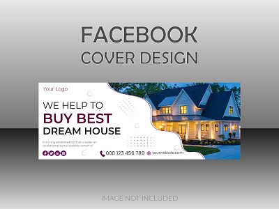 Real Estate Facebook Cover Design Template banner business cover facebook cover design home marketing modern promotion real eastate sale