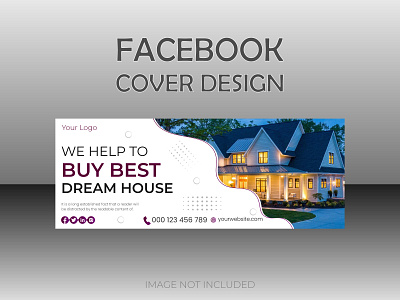 Real Estate Facebook Cover Design Template