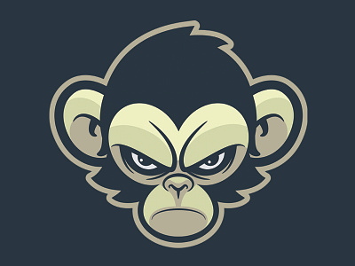 Bad Monkey animal animals ape bad badge logo chimp funny monkey outdoors sports sticker