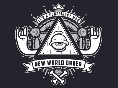 New World Order all seeing eye apparel badge logo branding conspiracy conspiracy theory eye of providence free masons hipster illuminati new world order nwo occult secret society shirt sticker