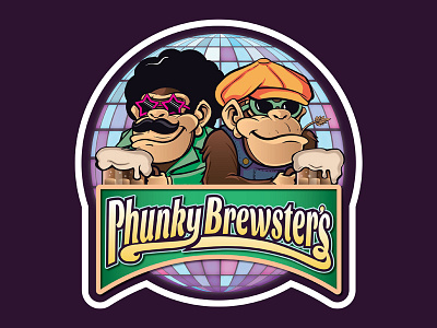 Phunky Brewsters beer brewery brewing disco food food truck funk funky monkey retro root beer