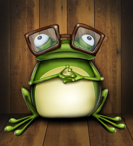 Froggy proggy icon animal frog glasses icon illustration web