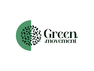 GREEN MOVEMENT logo concept