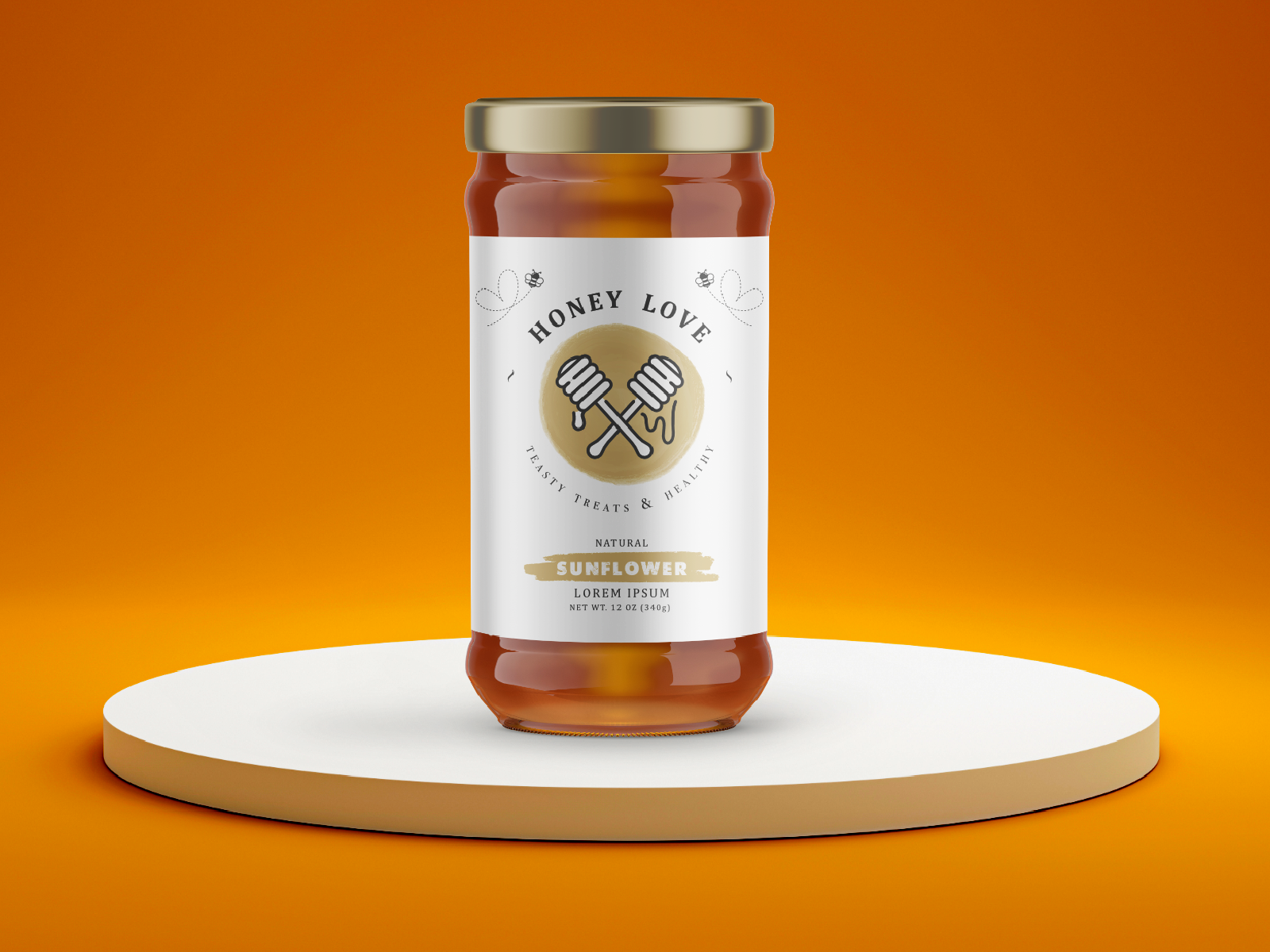HONEY LOVE label concept by Clever Fox Design on Dribbble