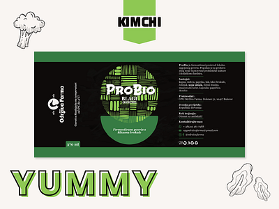 PROBIO (mild) kimchi labels