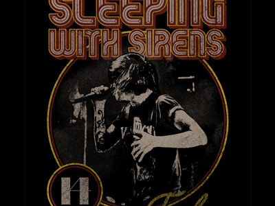 Sleeping With Sirens band classic merch merchandise rock tshirt vintage