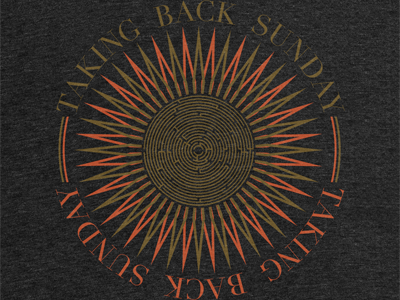 Taking Back Sunday - Sundial band design merch merchandise print t shirt takingbacksunday tshirt