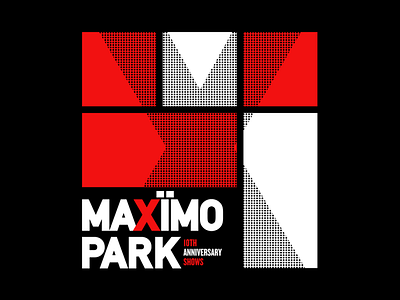 M-Park bold maximo park merch merchandise modern squares t shirt tee