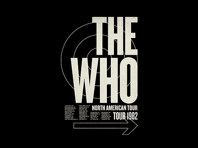 The Who apparel band merch band t shirt graphic design merchandise music print streetwear t shirt the who