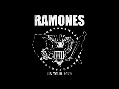 Ramones USA apparel merch merchandise punk ramones t shirt vintage