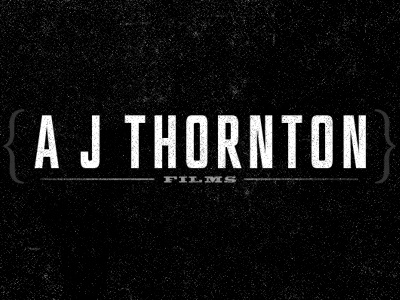 A J Thornton Films branding film identity logo typography