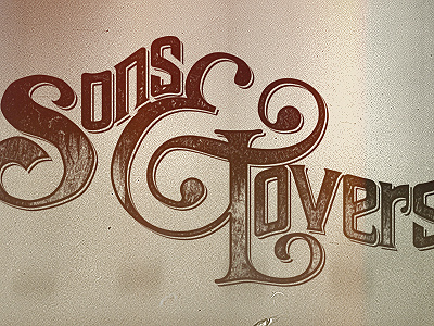 Sons&Lovers apparel lettering logo type typography