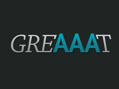 Greaaat Logo black blue grey logo simple