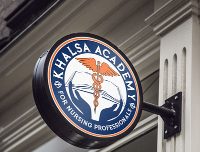 Logo for Khalsa Academy for Nursing Professionals branding design graphic design logo logo design typography