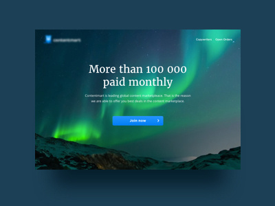 Landing top    mountains typography font flat top landing