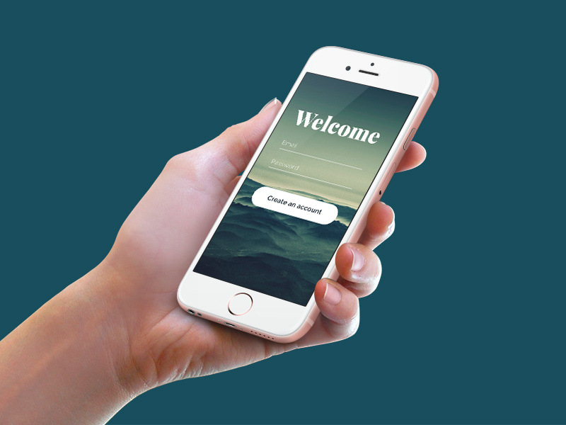 Login form account login mobile ux ui