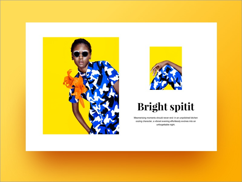 Content unit collection fashion bright web clean ux ui