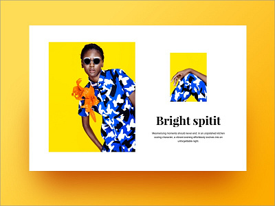 Content unit bright clean collection fashion ui ux web