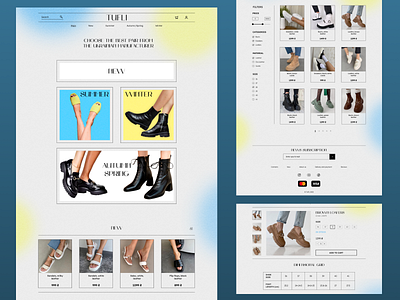 E-commerce website for a shoe shop adobe photoshop branding design e commerce figma illustrator landing page ui ux web design website