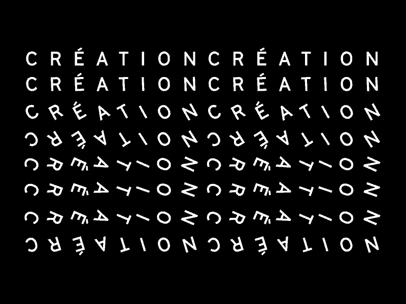 La Bande Video 3 black design diffusion motion move translation type typography white