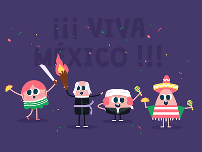 ¡ VIVA MÉXICO ! celebration character design funny illustracion illustration independenceday mexico vivamexico