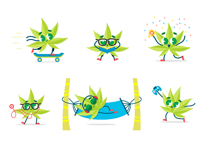 WEED character design illustration illustrator vector