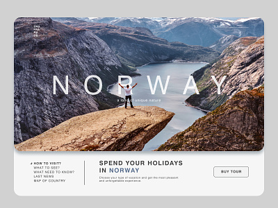 Norway travel agency website tourism web design