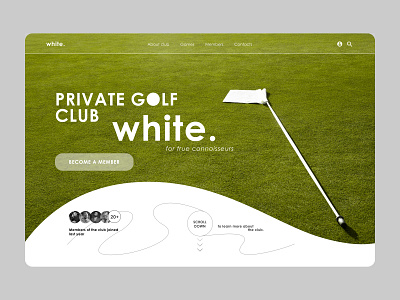 Golf club design sport web web design