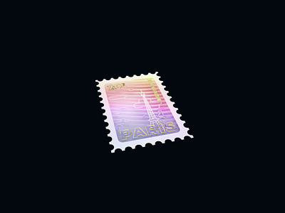 Holo Stamp - Warmup #1 3d 3d animation holographic octane paris render stamp warmup webdesign