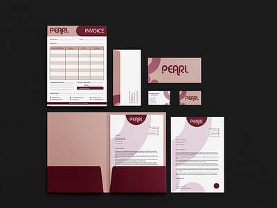 Pearl Branded stationery