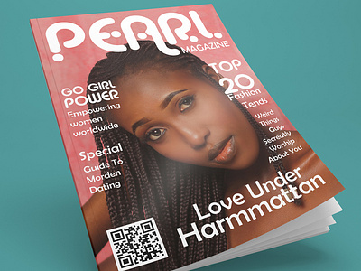 Pearl Magazine branding cover design design graphic design logo magazine magazine cover photography typography vector