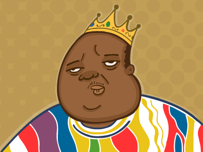 The Notorious B.I.G. animation cartoon gif illustration portrait