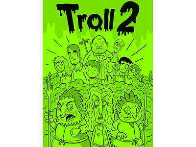 Troll 2 2d cartoon characterdesign design illustration poster